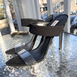 Steve Madden “Amaya” Strappy Clear Heels